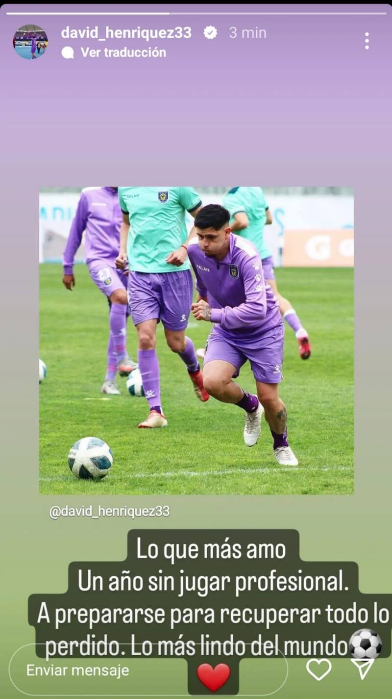 David Henríquez, ex atacante de la UC.