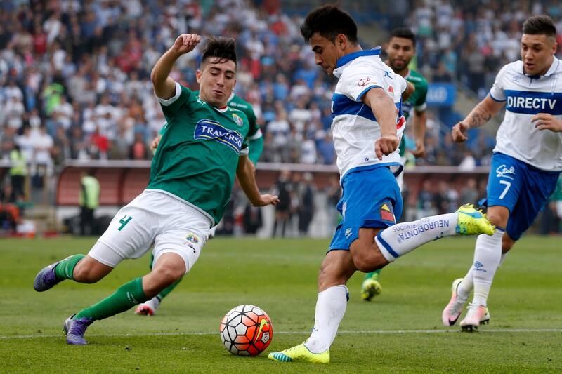 El atacante antes de su gol a Audax Italiano. Foto: Agencia Aton.