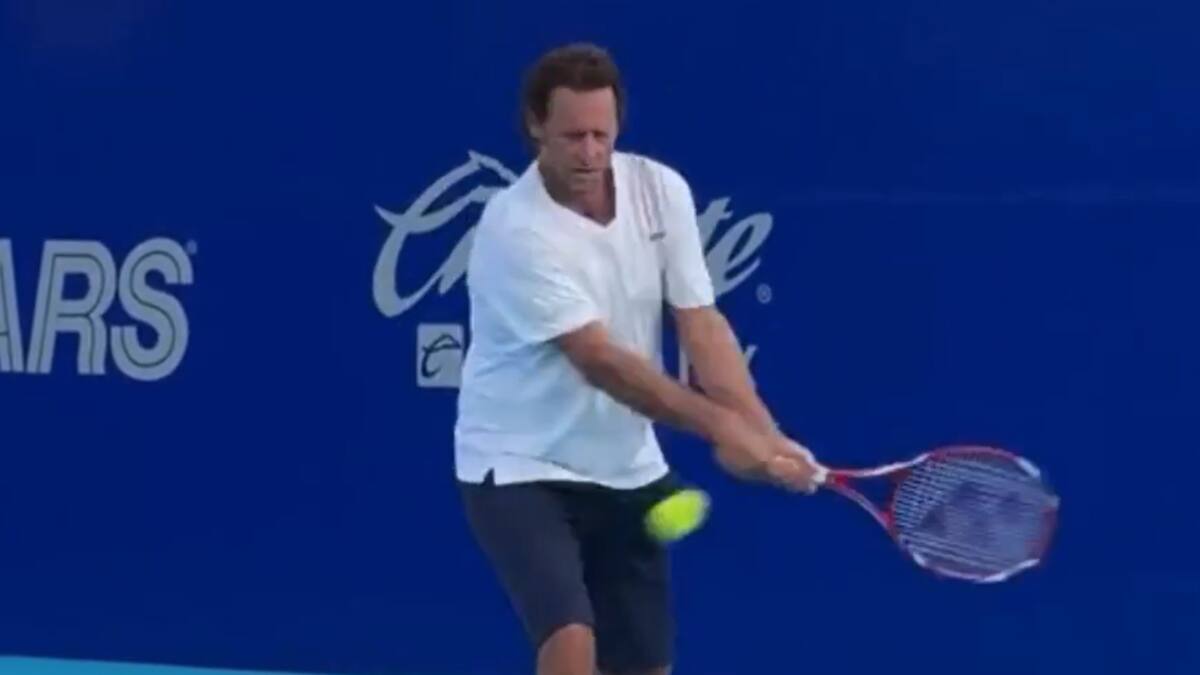 VIDEO | Talento intacto: leyenda del tenis sudamericano volvió al circuito ATP