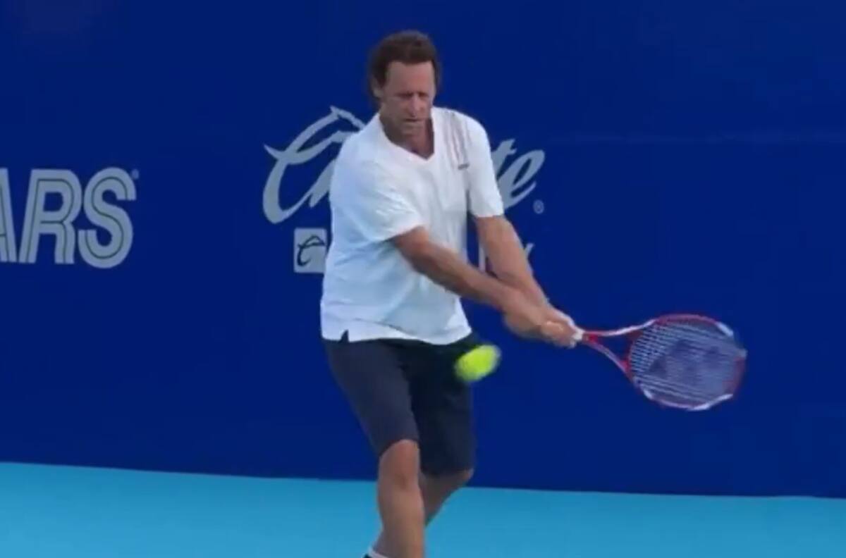 VIDEO | Talento intacto: leyenda del tenis sudamericano volvió al circuito ATP