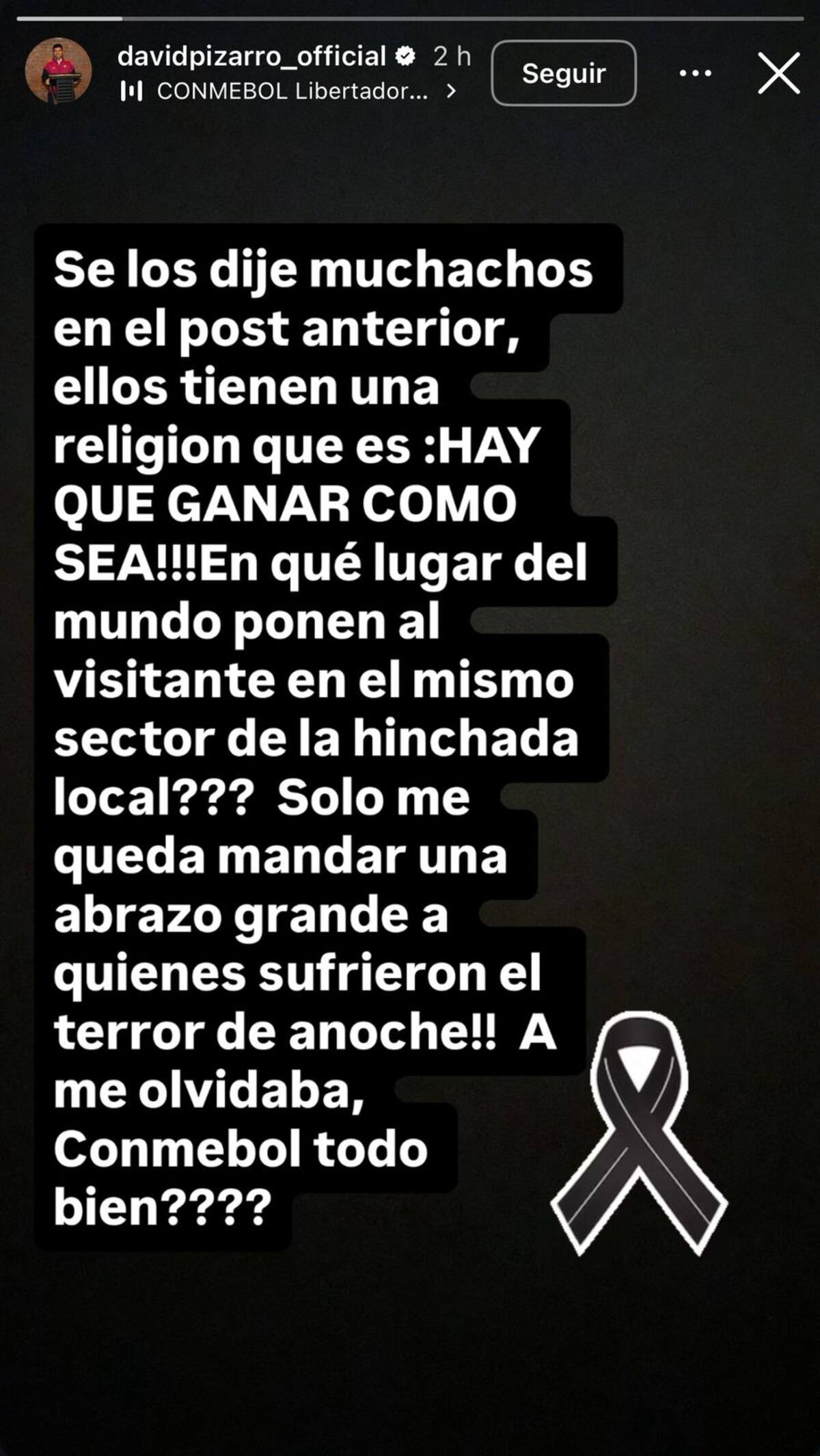 David Pizarro en Instagram.