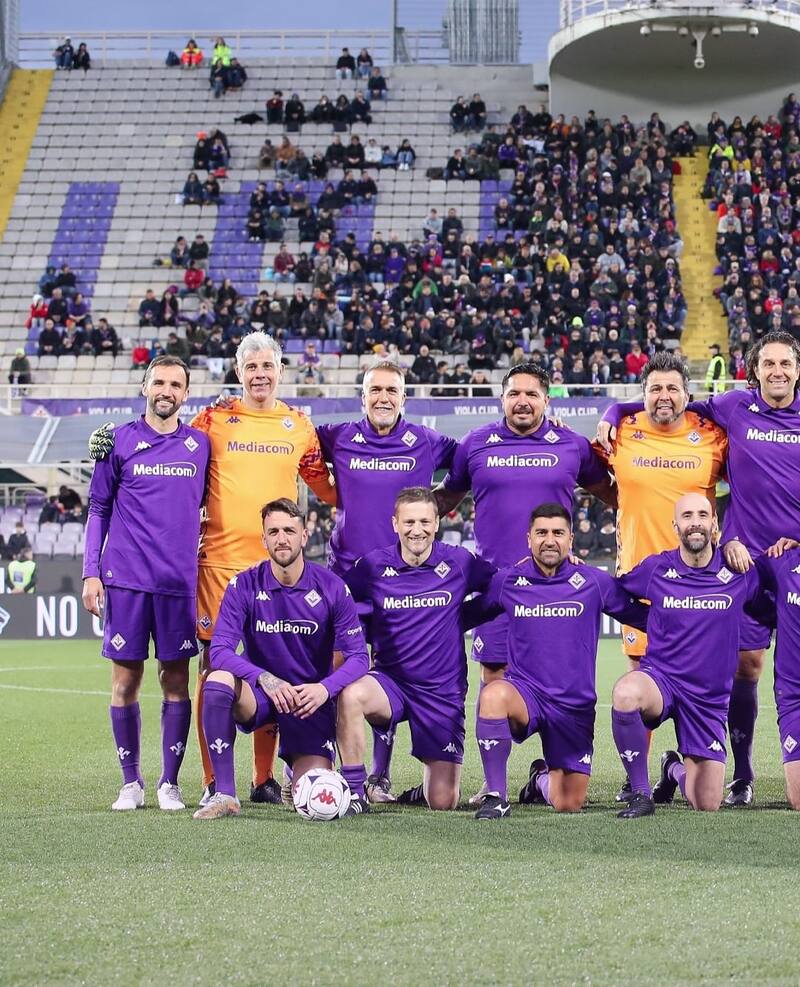 participó en la despedida de Giuseppe Rossi. Foto: Instagram Fiorentina.