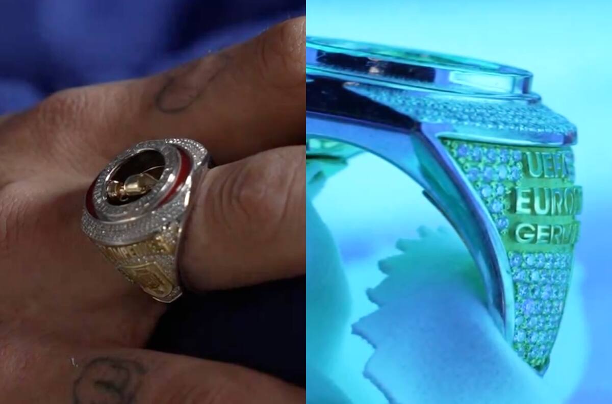 VIDEO | De oro y diamantes: Seleccionado español creó este anillo para sus compañeros campeones de la Euro