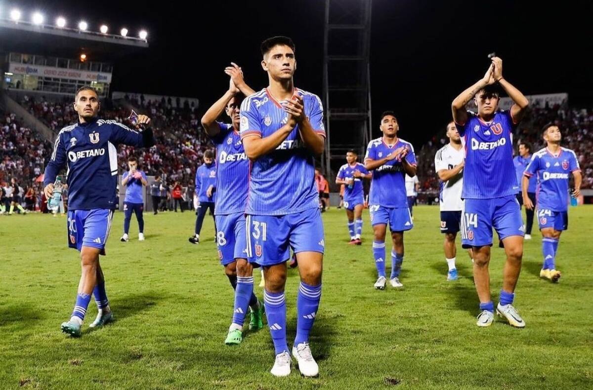 en el partido de Universidad de Chile contra River Plate en 2023. Foto: Prensa UCH.