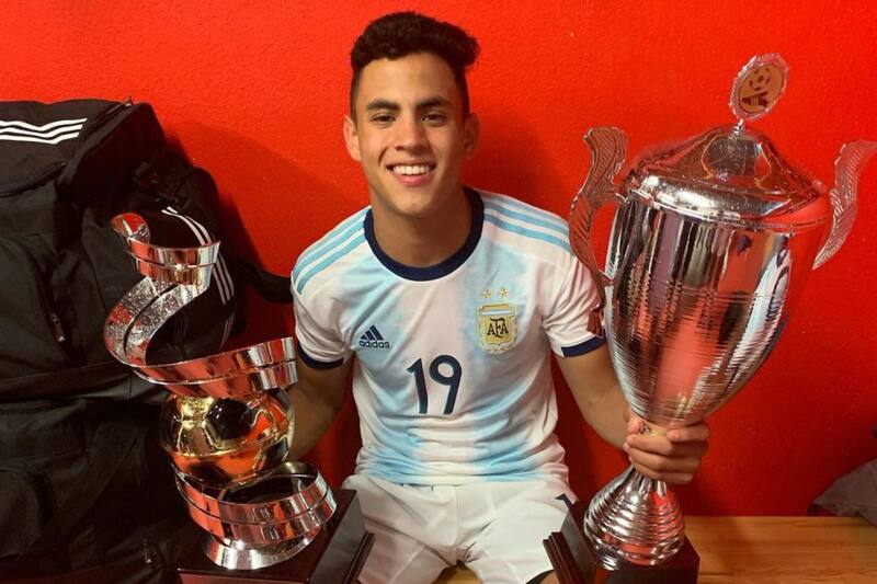 David Romero ganó el Mundialito de Montaigu en 2019 con la Sub 16 de Argentina. (Foto: @Romero.David_)