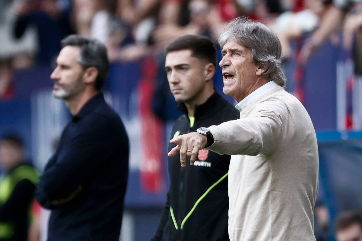 Manuel Pellegrini intentará conseguir su tercer triunfo consecutivo con el Betis. (Foto: EFE)