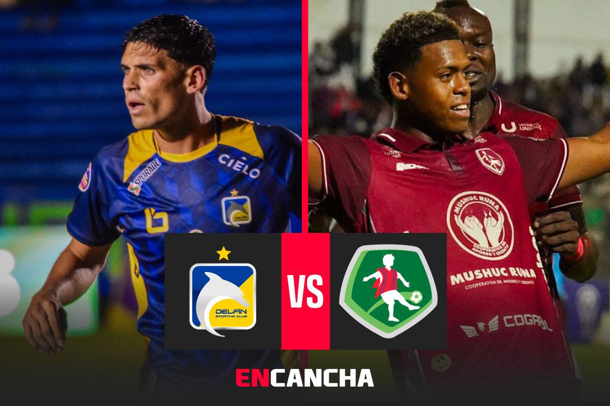 por la fecha 16 de la Liga Pro. Foto: RRSS Delfín y Mushuc Runa.