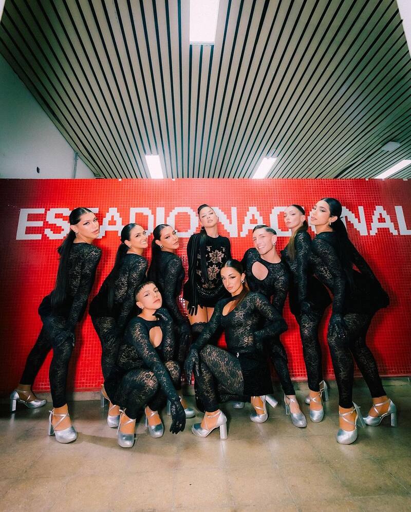 Una de las fotos que se tomó Denise Rosenthal junto a su equipo en el Estadio Nacional