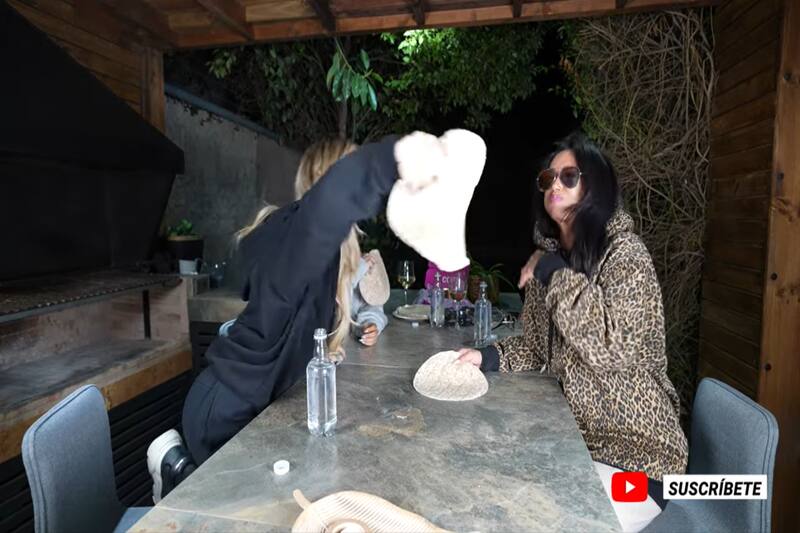 Denise Rosenthal, Pamela Díaz y Coté López se pegan con una tortilla