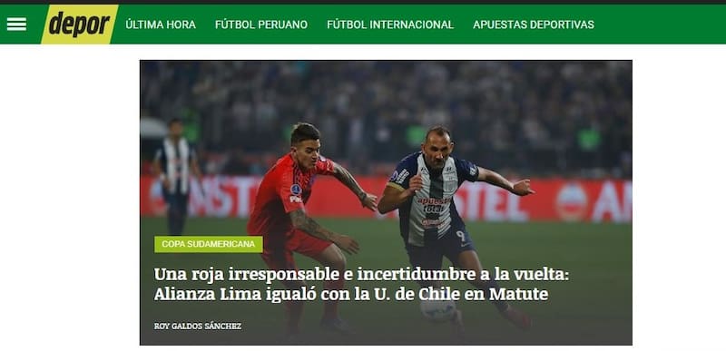 Depor y el empate de la U vs Alianza Lima