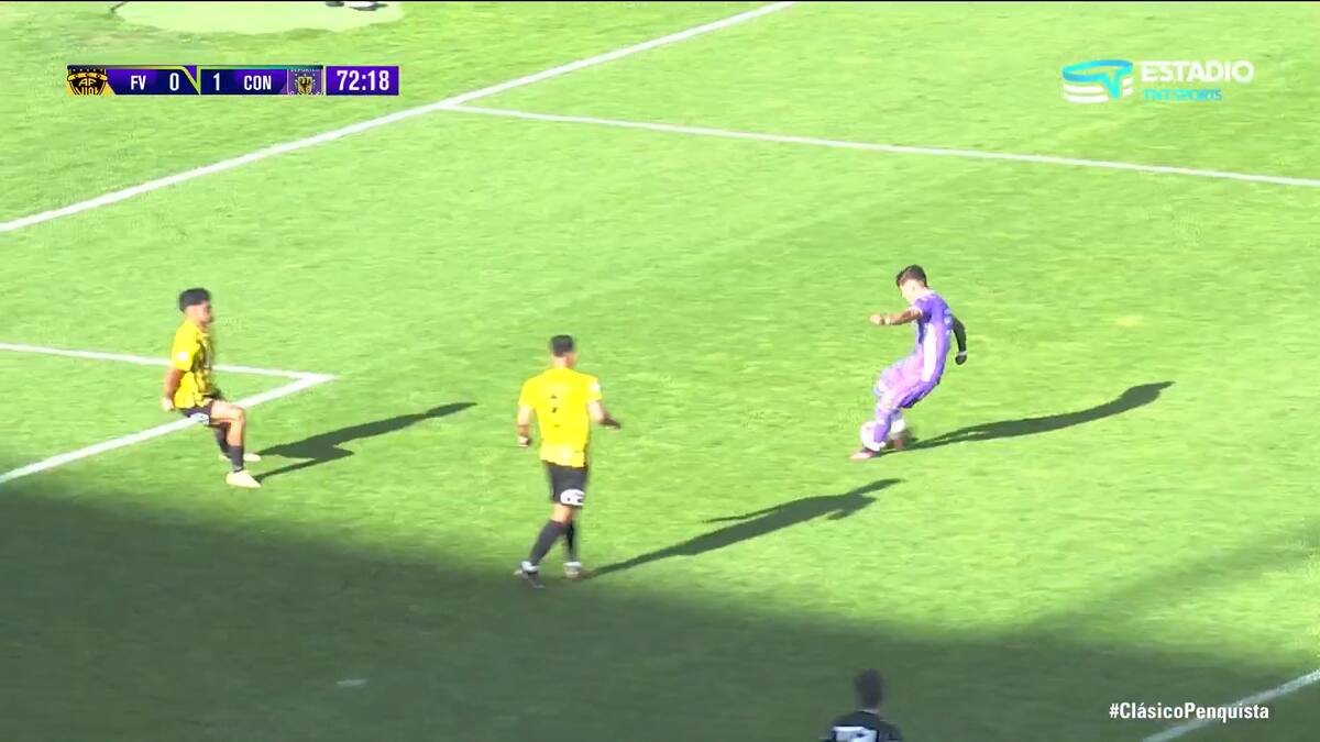 Deportes Concepción se adelantó con un golazo ante Fernández Vial (Foto: TNT Sports)