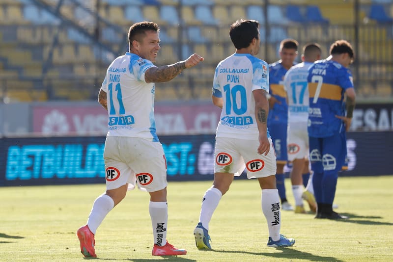 Los Dragones Celestes vencieron a Everton y llegarán a la última fecha con chances de evitar el descenso. Foto: Agencia Aton.