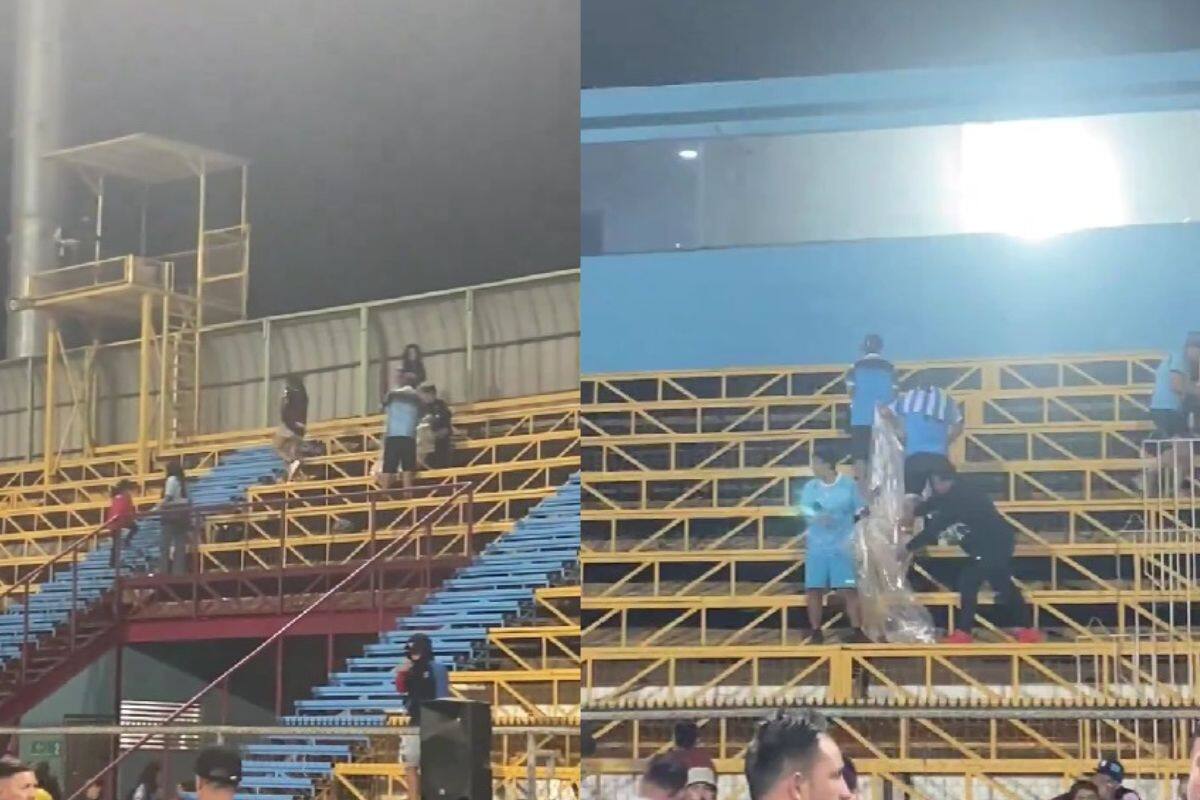 Hinchas se quedaron a limpiar el estadio al finalizar el encuentro
