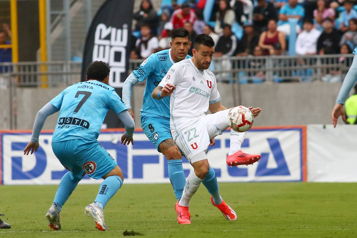 El jugador de Universidad de Chile, Matias Zaldivia.