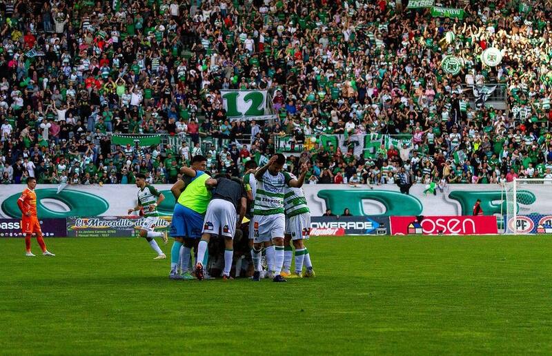 en el Estadio Germán Becker. Foto: Instagram Deportes Temuco.