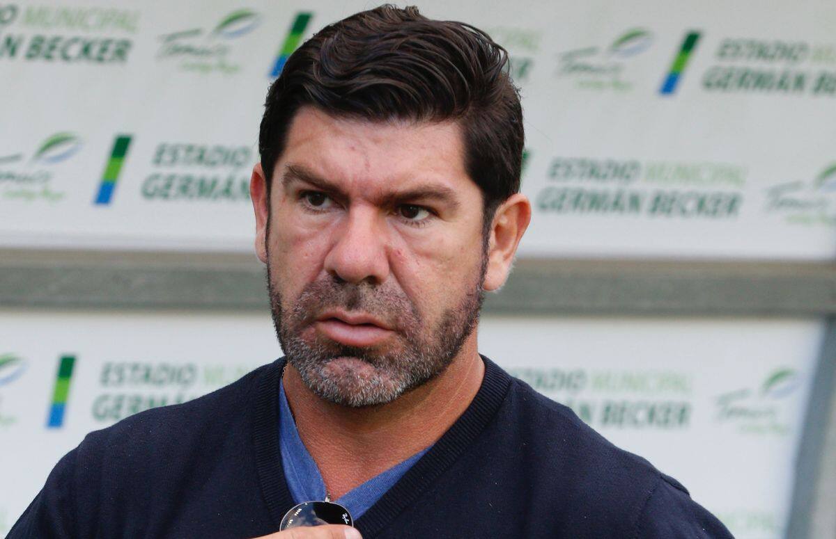 Futbol, Deportes Temuco vs San Luis
Segunda fechaCampeonato de Primera B 2019
El Presidente de Deportes Temuco, Marcelo Salas, durante el partido de primera B disputado en el estadio German Becker en Temuco, Chile.
22/02/2019
Ricardo Ulloa/ Photosport.