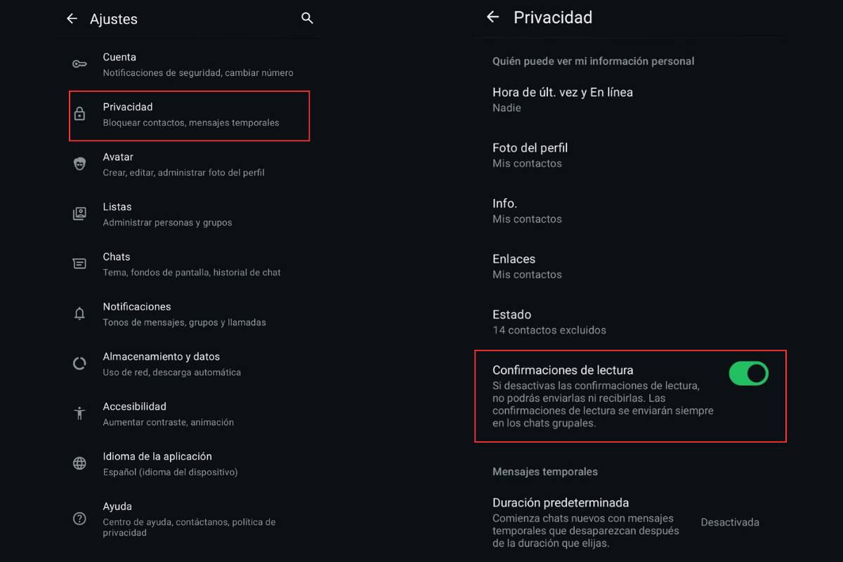 Esta opción puede deshabilitarse dentro de la configuración de la app.