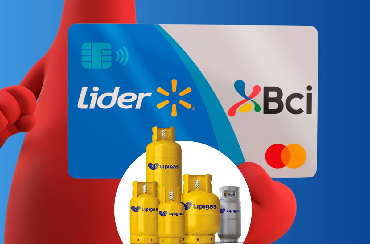 Tarjeta Lider Bci entrega 20% de descuento todos los días en Lipigas