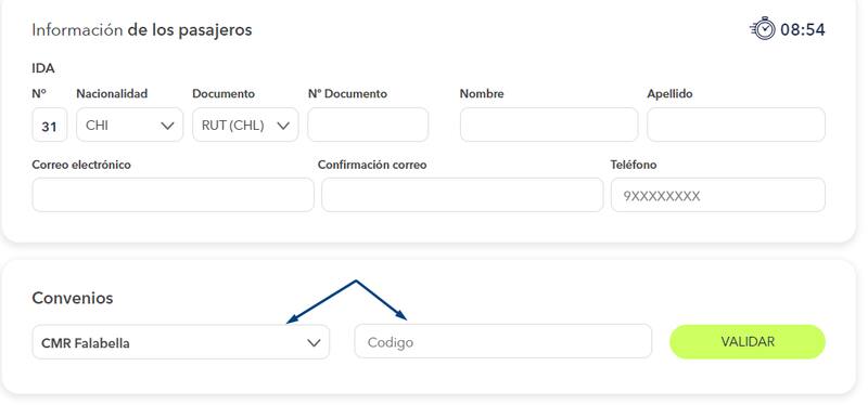 Deberás escribir en “Código” los primeros 6 dígitos de tu tarjeta.
