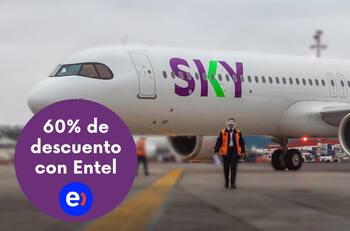Clientes de Entel tienen 60% de descuento en pasajes de Sky: ¿Hasta cuándo puedes obtener la rebaja?