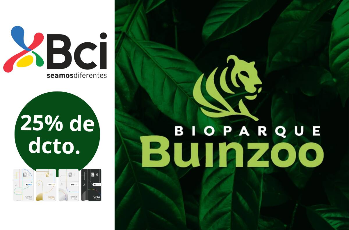 Compra tus entradas a Buin Zoo con el 25% de descuento que entrega Banco BCI