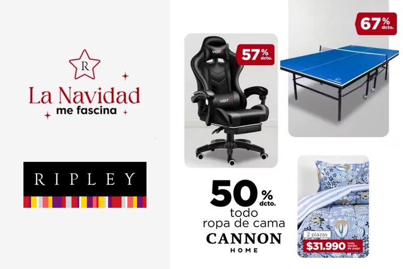Ripley regresa con sus ofertas de Navidad inéditas.