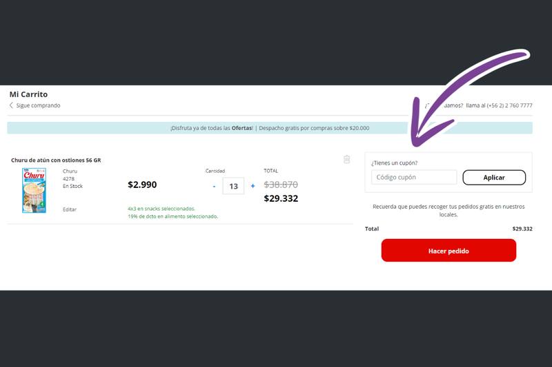 Deberás escribir ahí los primeros 6 dígitos de tu tarjeta CMR.