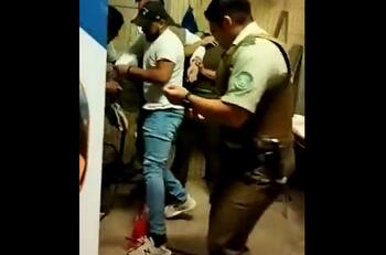 VIDEO | Asaltante mordió a carabinero tras ser detenido por un robo frustrado en Quilpué