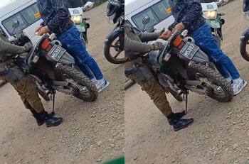 VIDEO | Así fue la detención de un motorizado que intentó sobornar a Carabineros en San Ramón