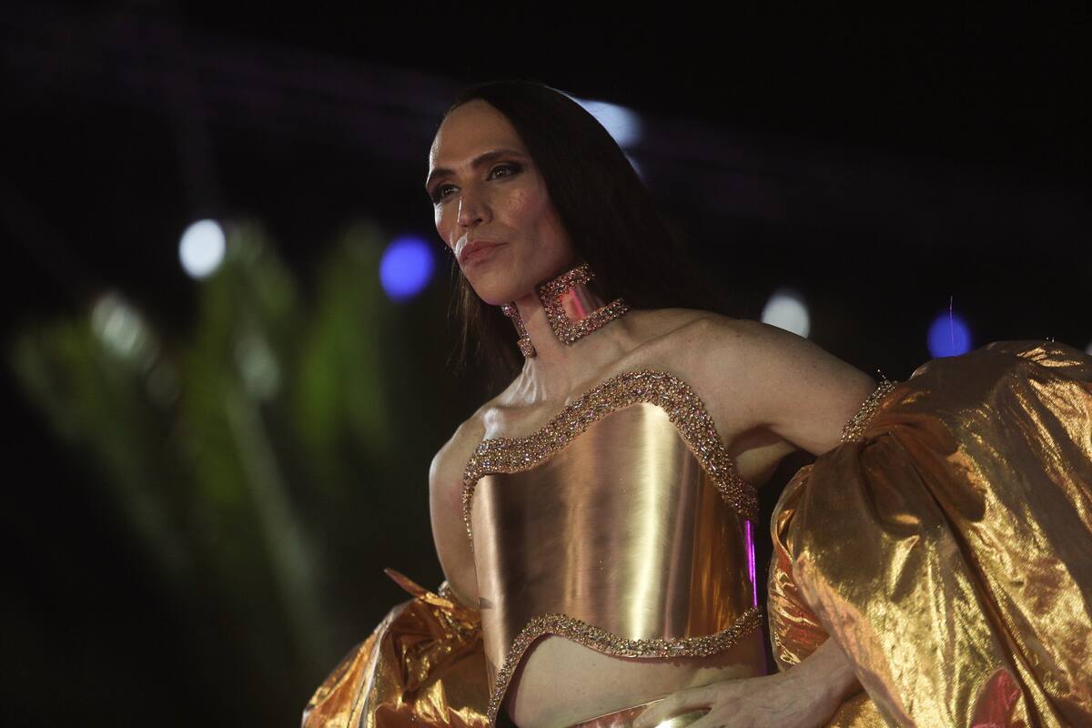 Di Mondo durante la Noche Cero del Festival de Viña 2023
Foto: Diego / Agencia Uno