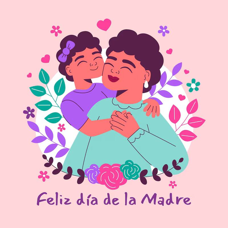 Deséale un lindo día a tu madre.