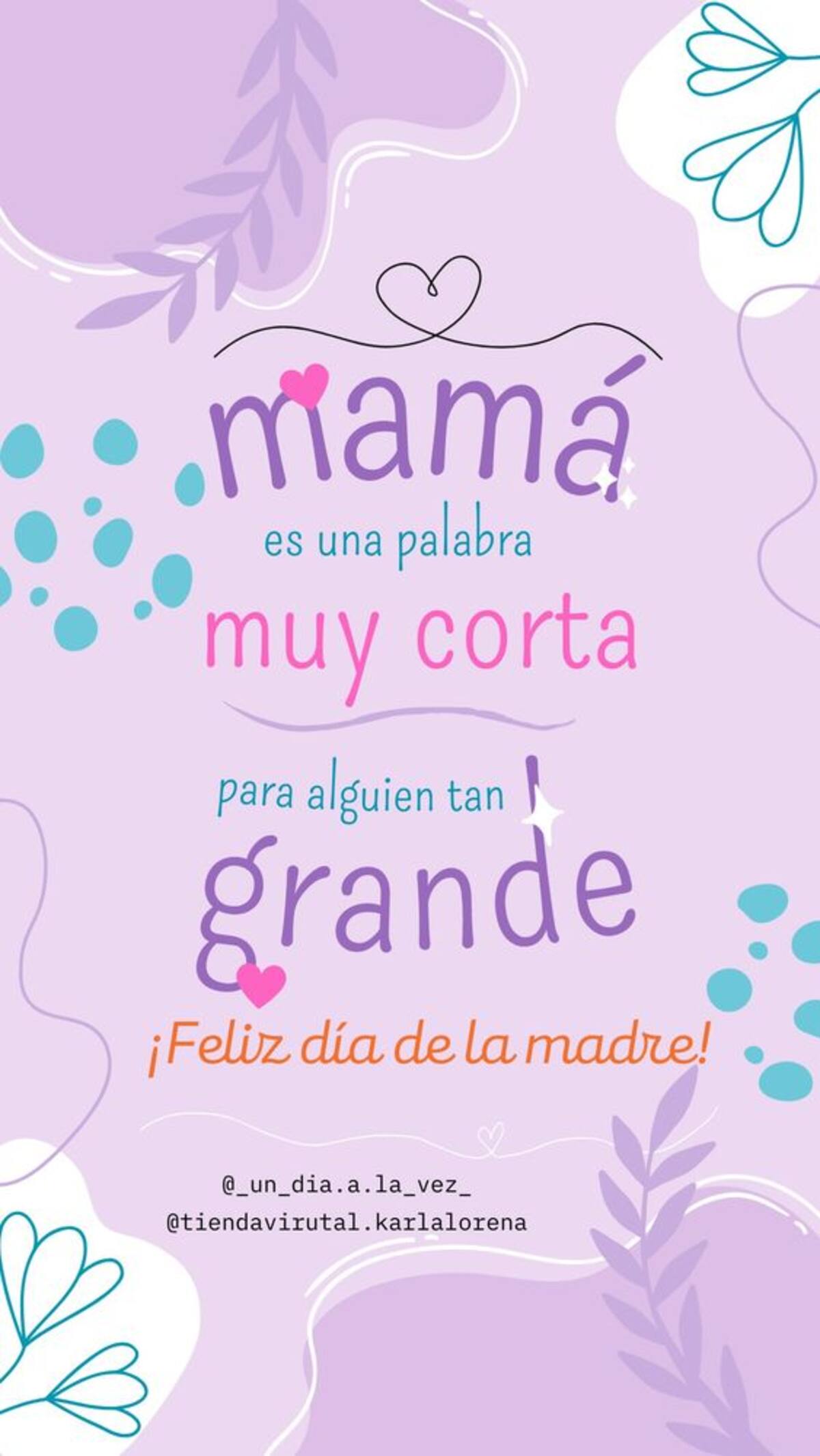 Deséale un lindo día a tu madre.
