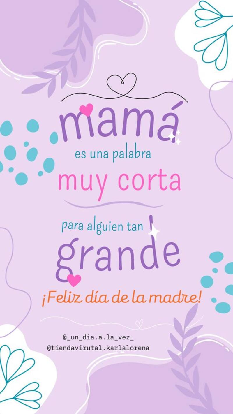Deséale un lindo día a tu madre.