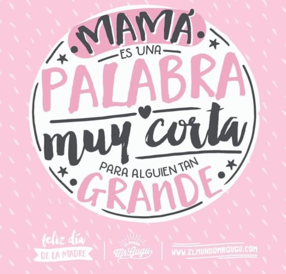 Deséale un lindo día a tu madre.