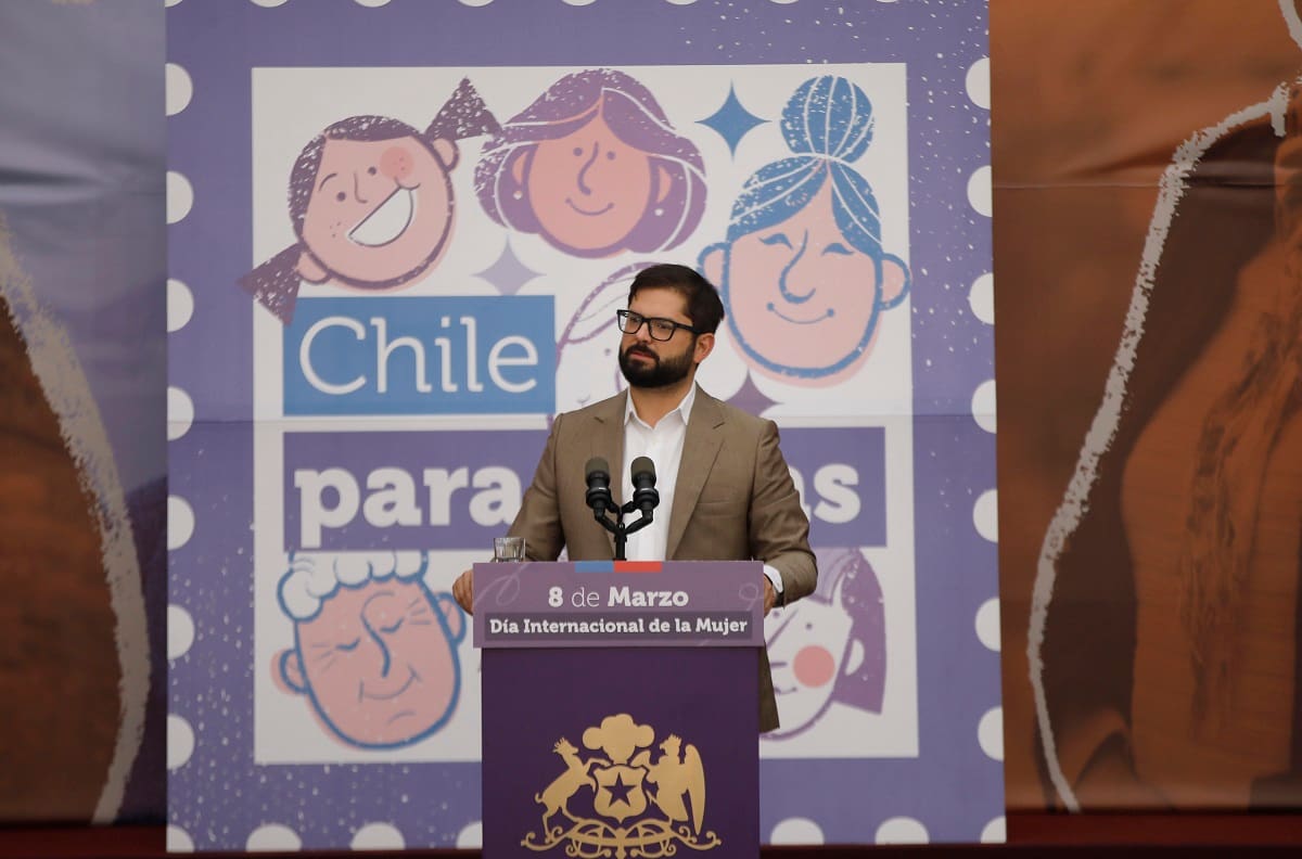 Día de la Mujer: Presidente Boric anuncia nuevas medidas en conmemoración del 8M