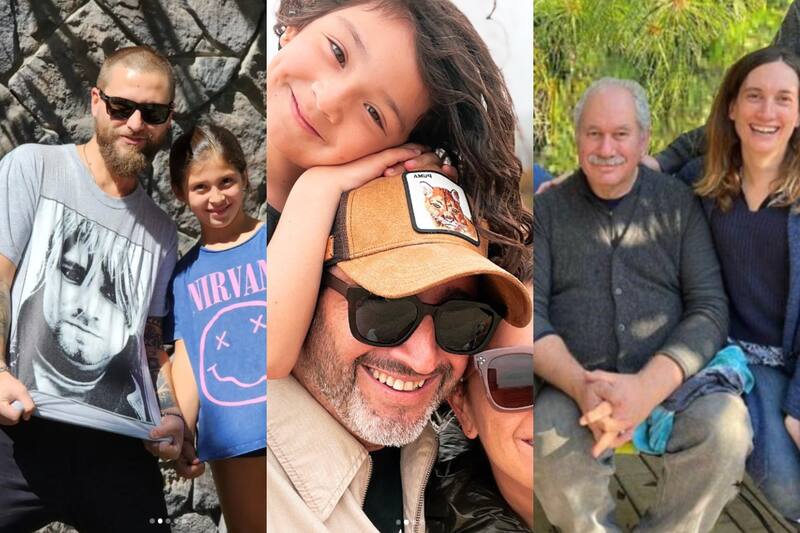 Los famosos enviaron emotivos saludos por el Día del Padre.