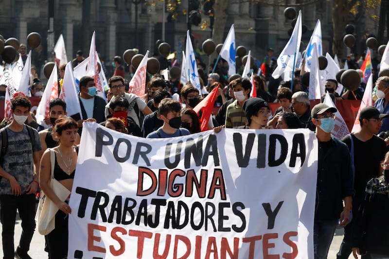 La CUT convocó a una marcha que se desarrollará a lo largo de la Alameda. Foto: ATON.