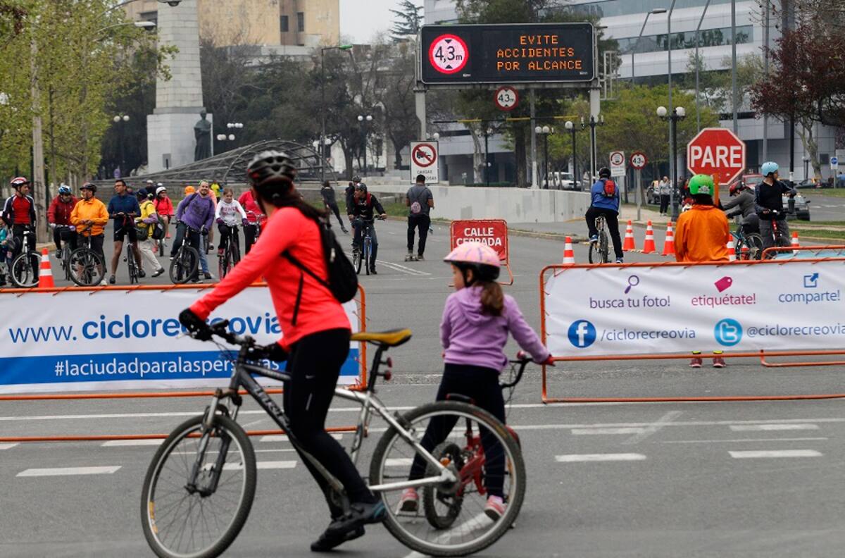 CicloRecreoVía reabre hoy la ruta que une Santiago, Providencia y Las Condes