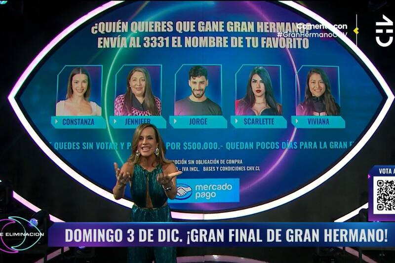 La animadora de "Gran Hermano" Chile confirmó que la final se realizará en vivo el próximo 3 de diciembre en el horario prime.