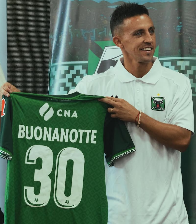 Diego Buonanotte en su presentación en Deportes Temuco.