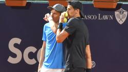 ¡Crack! El exfutbolista Diego Forlán hizo su debut en el tenis con este tremendo punto en el Uruguay Open
