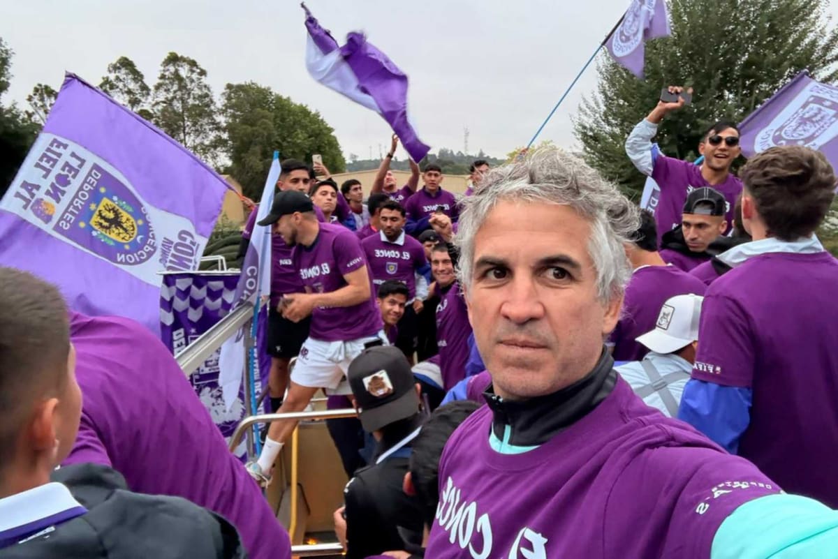 Presidente de Deportes Concepción en este doble ascenso del club.