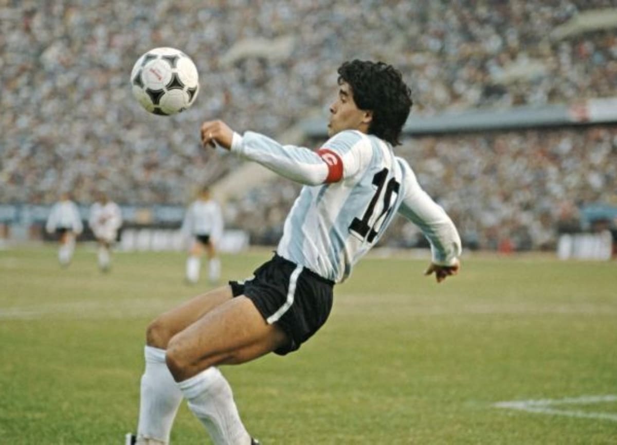 con la 10 de Argentina.