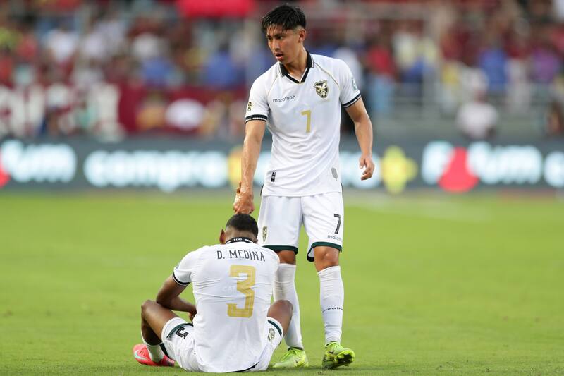 jugadores de Bolivia. Foto: EFE.