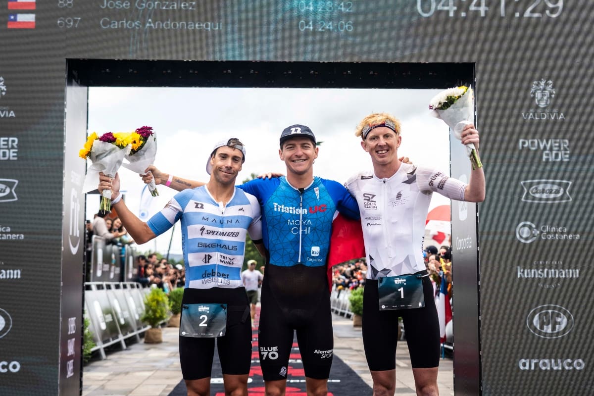 . El triatleta de la UC fue el mejor de todos en Valdivia. Foto: World Centric Group.