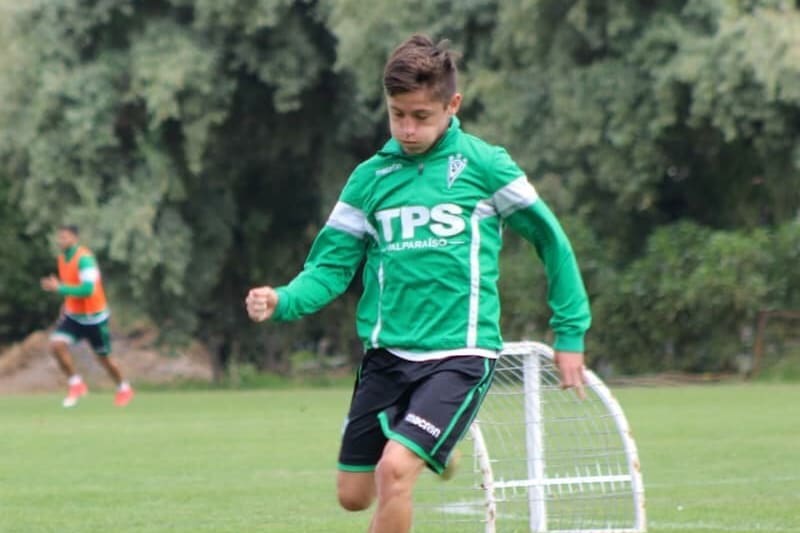 El jugador durante su etapa en Santiago Wanderers. Foto: Instagram Diego Plaza