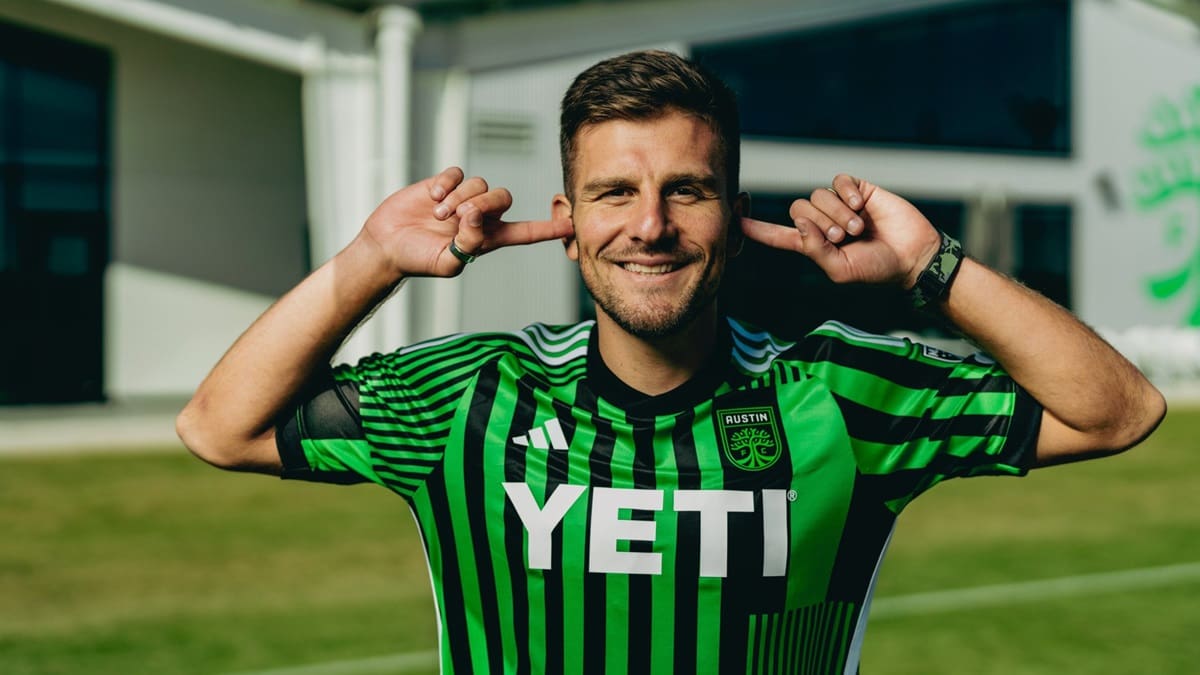 Diego Rubio con la camiseta del Austin FC.