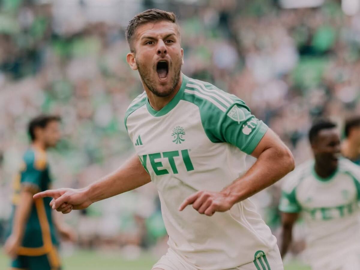 El delantero se despidió del Austin FC y quedó con el pase en su poder. Foto: @Austinfc.