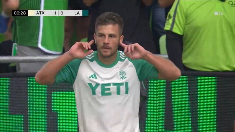 su gol ante LA Galaxy por la MLS.
