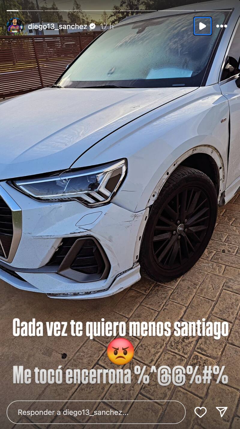 Diego Sánchez sufrió encerrona en Santiago.